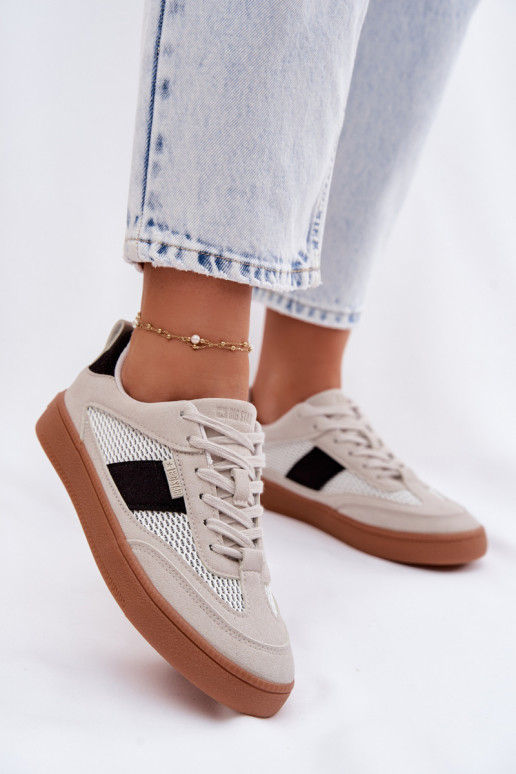 Sneakers modeļa apavi Sieviešu Big Star TT274758 Pelēkas krāsas