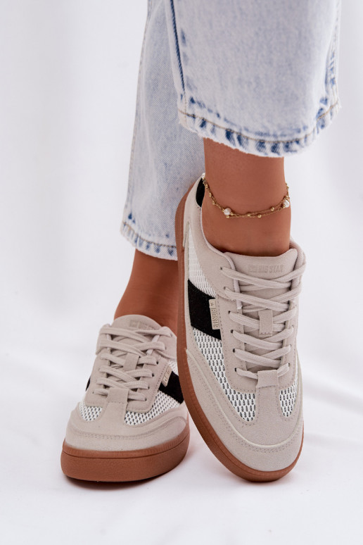 Sneakers modeļa apavi Sieviešu Big Star TT274758 Pelēkas krāsas