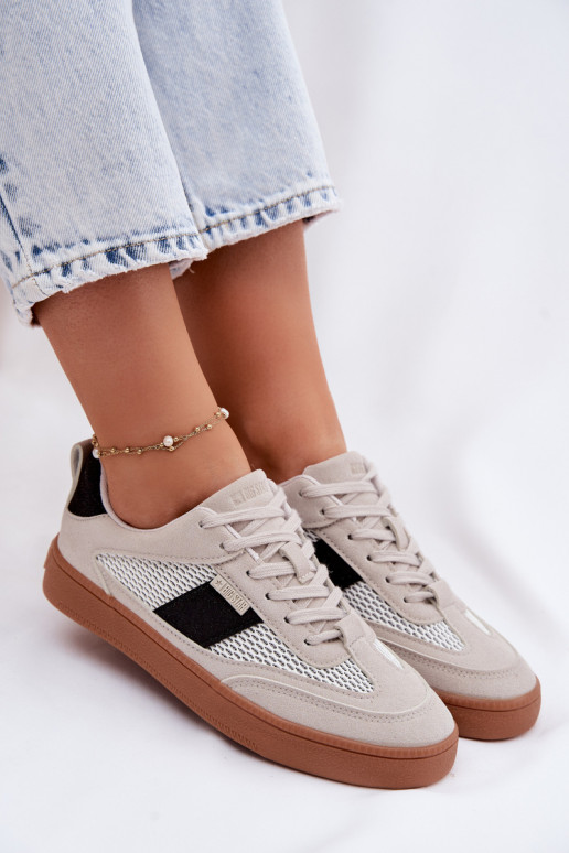 Sneakers modeļa apavi Sieviešu Big Star TT274758 Pelēkas krāsas