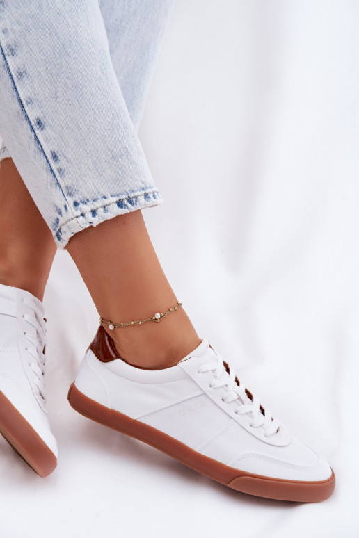 Sneakers modeļa apavi Sieviešu Big Star TT274366 baltas krāsas