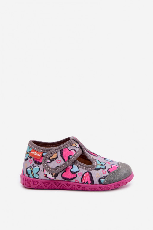 Čības Milami Bērnu apavi ar lipīgām aizdarēm Pelēkas krāsas Jasimrra