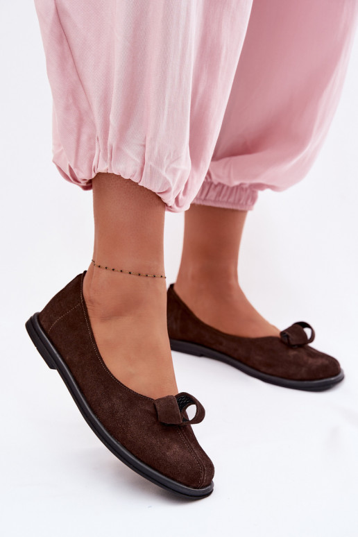 Āda zamšādas apavi Sieviešu Zazoo 379 CzekoladoIne