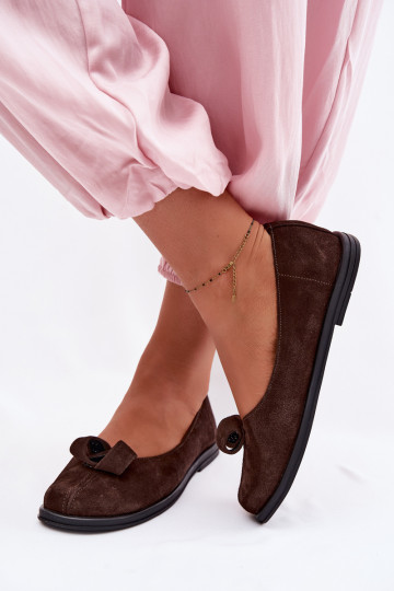 Āda zamšādas apavi Sieviešu Zazoo 379 CzekoladoIne 2