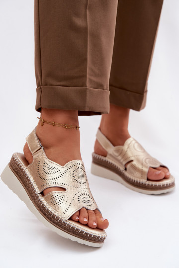 Āda ar platformus basenes S.Barski GR61-5916 Zelta krāsas 2