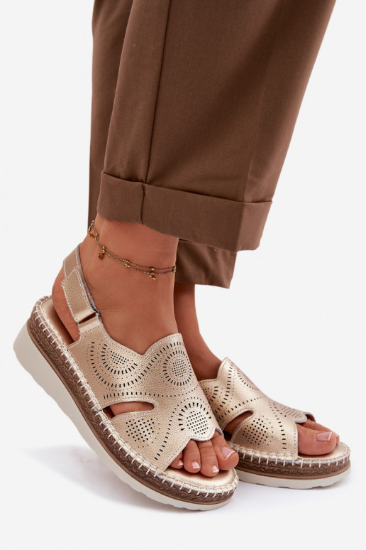 Āda ar platformus basenes S.Barski GR61-5916 Zelta krāsas