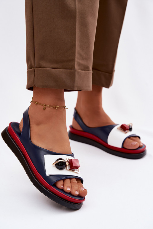 Sieviešu basenes Sieviešu ar ornamentiem D&A GR61-5932 tumši zilas krāsas