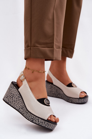 Āda ar platformus basenes S.Barski LR61-7010 smilšu krāsas 2