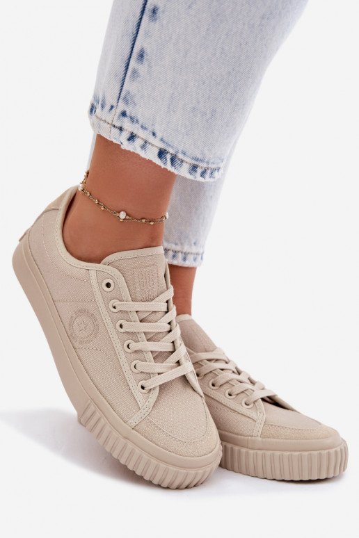 Zems sieviešu puszābaki Big Star TT274106 smilšu krāsas