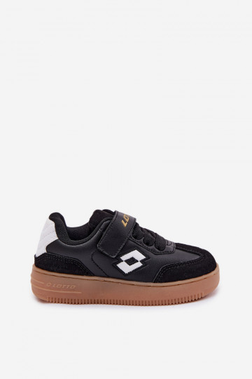 Sneakers modeļa apavi Bērnu apavi ar lipīgām aizdarēm LOTTO MAKERA 2601250K melnas krāsas 2