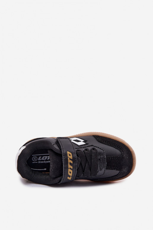 Sneakers modeļa apavi Bērnu apavi ar lipīgām aizdarēm LOTTO MAKERA 2601250K melnas krāsas
