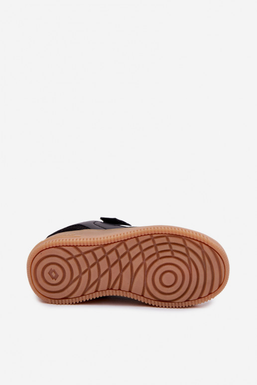 Sneakers modeļa apavi Bērnu apavi ar lipīgām aizdarēm LOTTO MAKERA 2601250K melnas krāsas