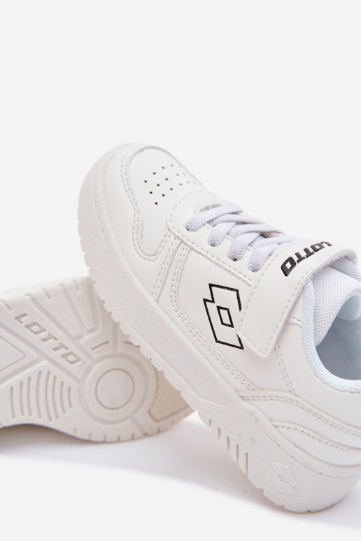 Sneakers modeļa apavi Bērnu apavi ar lipīgām aizdarēm LOTTO GROOVIN 2600131K baltas krāsas