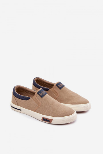 Vīriešu brīvā laika sporta apavi Lee Cooper LCIN-26-02-4089 Slip On smilšu krāsā