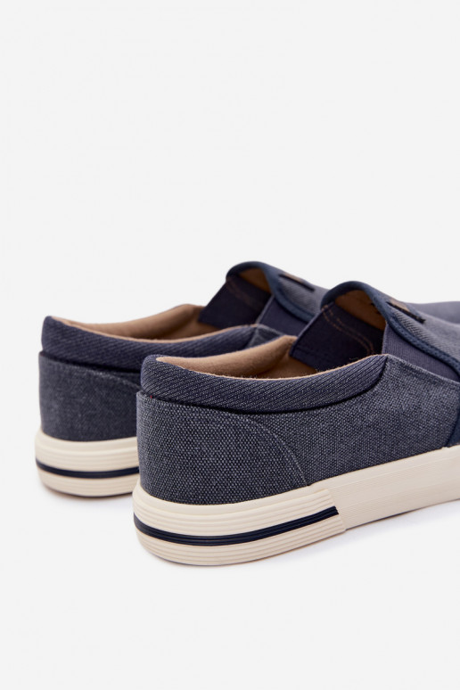 Sporta apavi Vīriešu brīvā laika apavi Slip On Lee Cooper LCIN-26-02-4088 tumši zilas krāsas