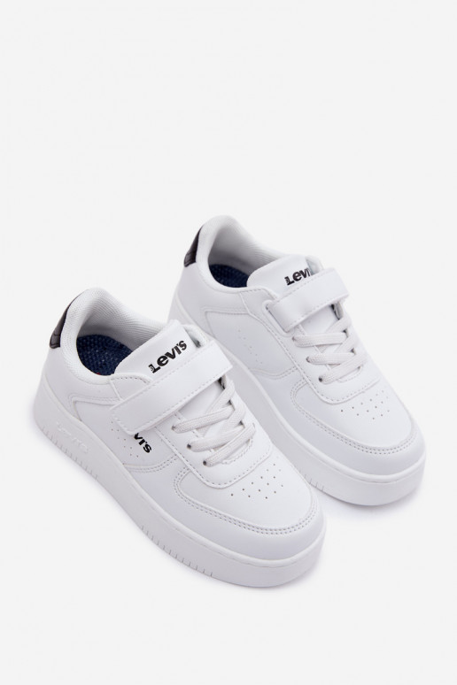 Sneakers modeļa apavi Bērnu apavi ar lipīgām aizdarēm LEVI'S NEIN UNION BOLD VUNB0001S baltas krāsas