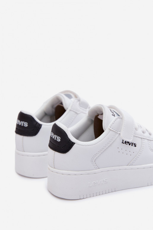 Sneakers modeļa apavi Bērnu apavi ar lipīgām aizdarēm LEVI'S NEIN UNION BOLD VUNB0001S baltas krāsas