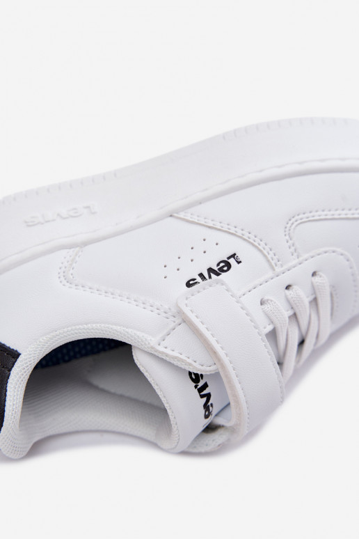 Sneakers modeļa apavi Bērnu apavi ar lipīgām aizdarēm LEVI'S NEIN UNION BOLD VUNB0001S baltas krāsas