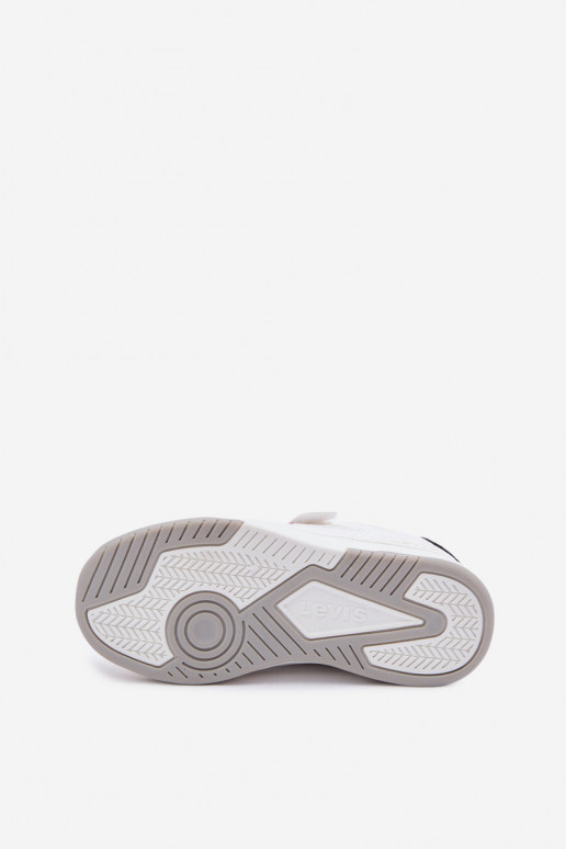 Sneakers modeļa apavi Bērnu apavi ar lipīgām aizdarēm LEVI'S JOHN SE VJOH0012S baltas krāsas