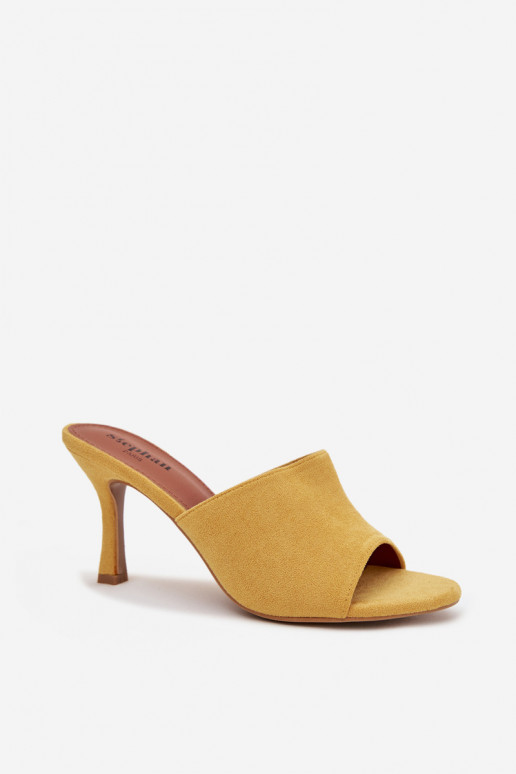 sieviešu čības ar papēdiEko zamšādau Dzelteni Isolia