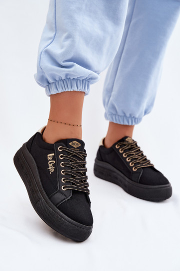 sieviešu puszābaki ar platformu Lee Cooper LCIN-26-44-4476 melnas krāsas