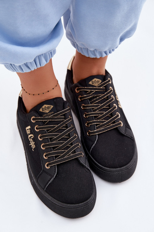 sieviešu puszābaki ar platformu Lee Cooper LCIN-26-44-4476 melnas krāsas