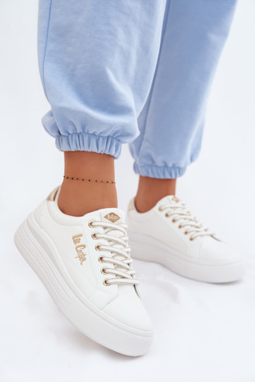 sieviešu puszābaki ar platformu Lee Cooper LCIN-26-44-4478 baltas krāsas 2