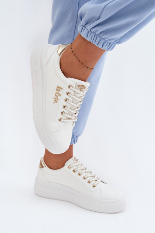 sieviešu puszābaki ar platformu Lee Cooper LCIN-26-44-4478 baltas krāsas