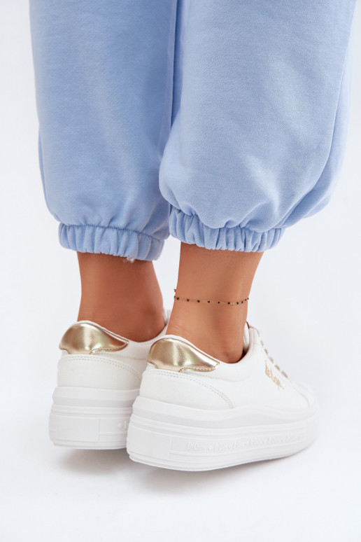 sieviešu puszābaki ar platformu Lee Cooper LCIN-26-44-4478 baltas krāsas