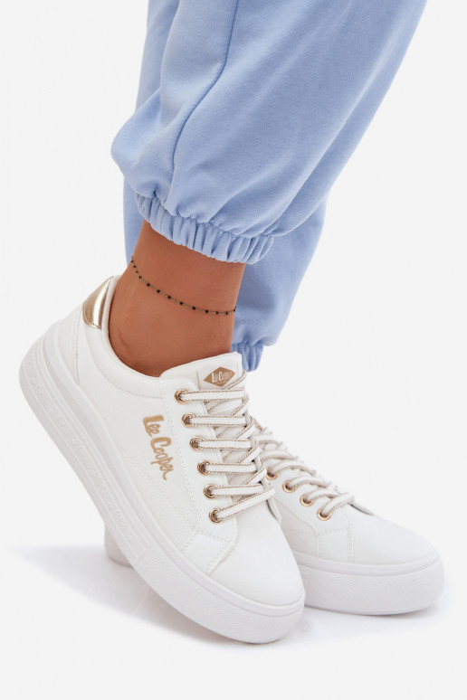 sieviešu puszābaki ar platformu Lee Cooper LCIN-26-44-4478 baltas krāsas