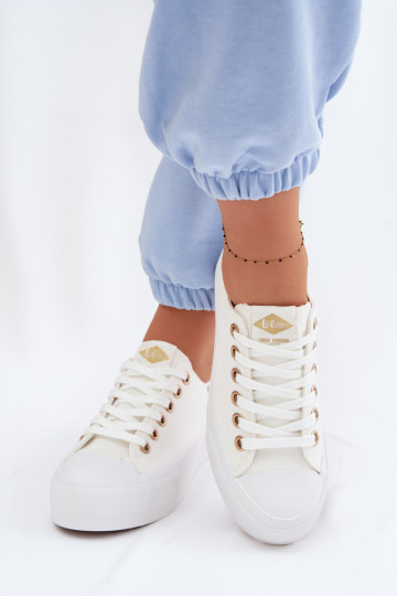 sieviešu puszābaki ar platformu Lee Cooper LCIN-26-31-4369 baltas krāsas