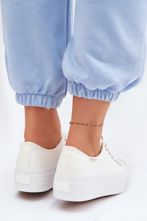 sieviešu puszābaki ar platformu Lee Cooper LCIN-26-31-4369 baltas krāsas
