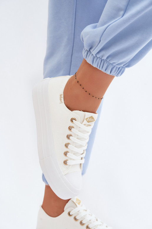 sieviešu puszābaki ar platformu Lee Cooper LCIN-26-31-4369 baltas krāsas