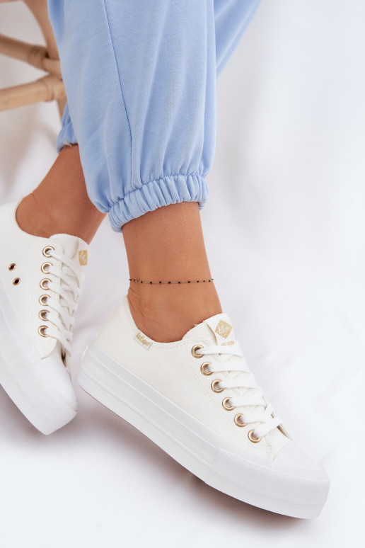 sieviešu puszābaki ar platformu Lee Cooper LCIN-26-31-4369 baltas krāsas