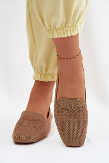 Auduma sieviešu mokasīni brūnas krāsas Dorielle