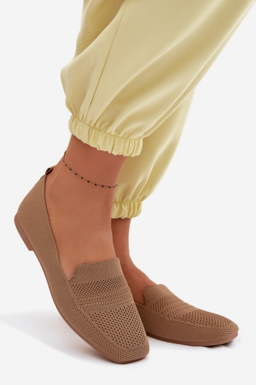 Auduma sieviešu mokasīni brūnas krāsas Dorielle