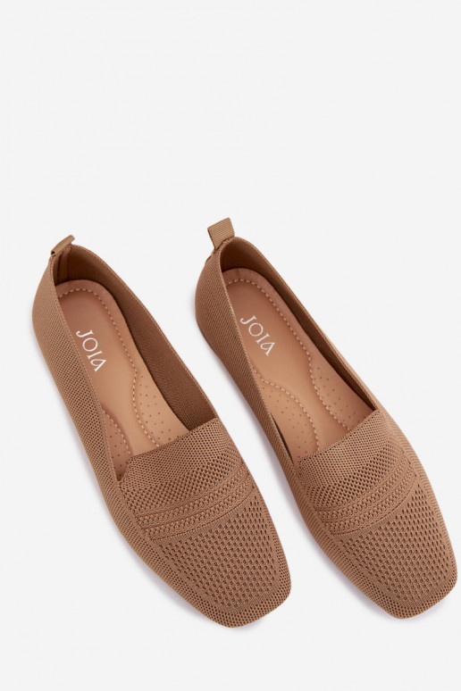 Auduma sieviešu mokasīni brūnas krāsas Dorielle