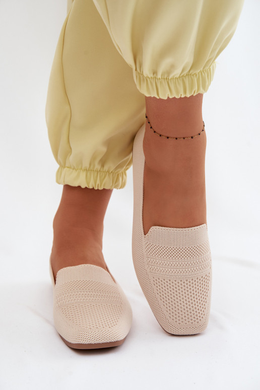 Auduma sieviešu mokasīni Ziloņkaula krāsas Dorielle