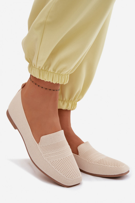 Auduma sieviešu mokasīni Ziloņkaula krāsas Dorielle