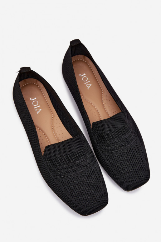 Auduma sieviešu mokasīni melnas krāsas Dorielle