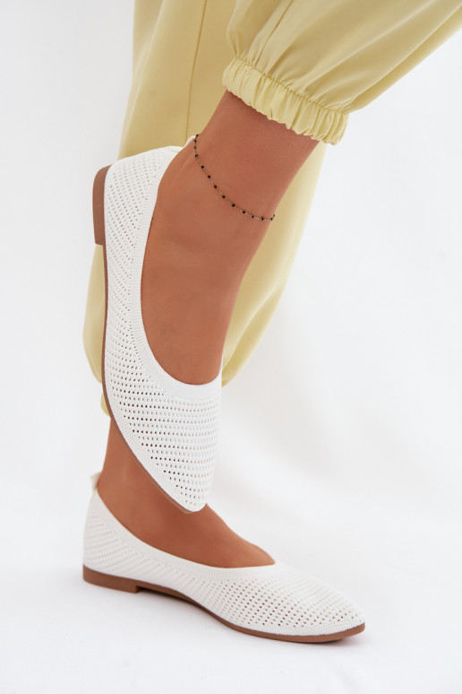 Tīkls Auduma balerīnas Sieviešu baltas krāsas Sarina