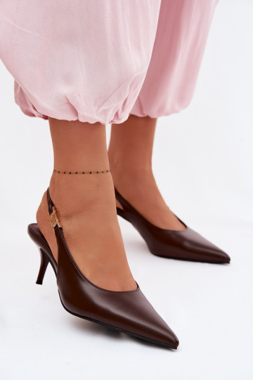 Sieviešu basenesImitacji Skóry ar papēdi CzekoladoIne Jelissey 2