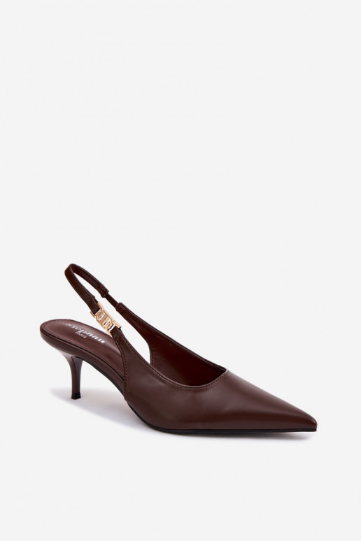 Sieviešu basenesImitacji Skóry ar papēdi CzekoladoIne Jelissey