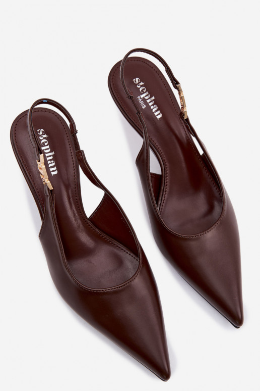 Sieviešu basenesImitacji Skóry ar papēdi CzekoladoIne Jelissey