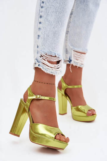 Sieviešu basenes Uz augstiem papēžiem Post NeonoIna Zieleń Nelissey 2