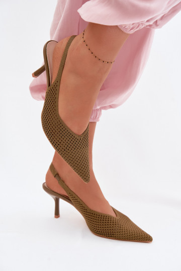 Sieviešu basenesTīklsgo Tā irteriālsu ar papēdi Zaļas krāsas Emiliana