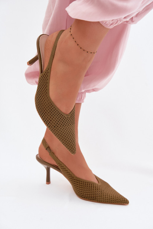 Sieviešu basenesTīklsgo Tā irteriālsu ar papēdi Zaļas krāsas Emiliana