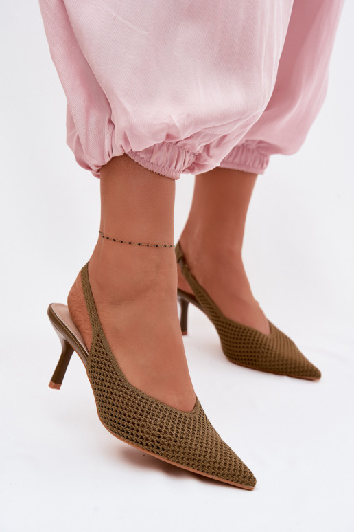 Sieviešu basenesTīklsgo Tā irteriālsu ar papēdi Zaļas krāsas Emiliana