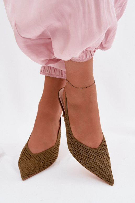 Sieviešu basenesTīklsgo Tā irteriālsu ar papēdi Zaļas krāsas Emiliana