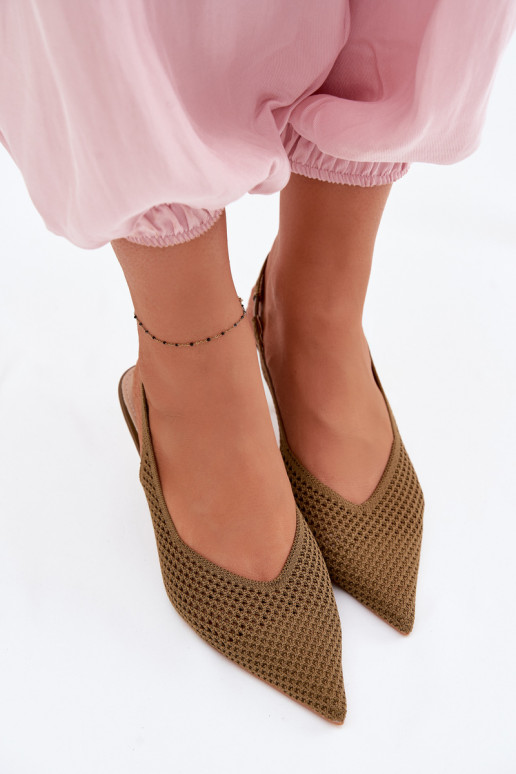 Sieviešu basenesTīklsgo Tā irteriālsu ar papēdi Zaļas krāsas Emiliana