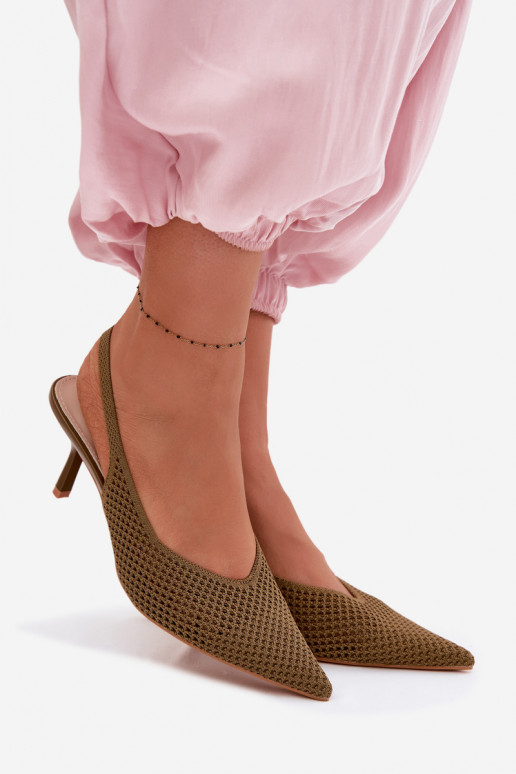 Sieviešu basenesTīklsgo Tā irteriālsu ar papēdi Zaļas krāsas Emiliana